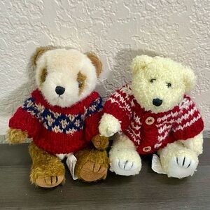 Chrisha Playful Plush Christmas Teddy Bears